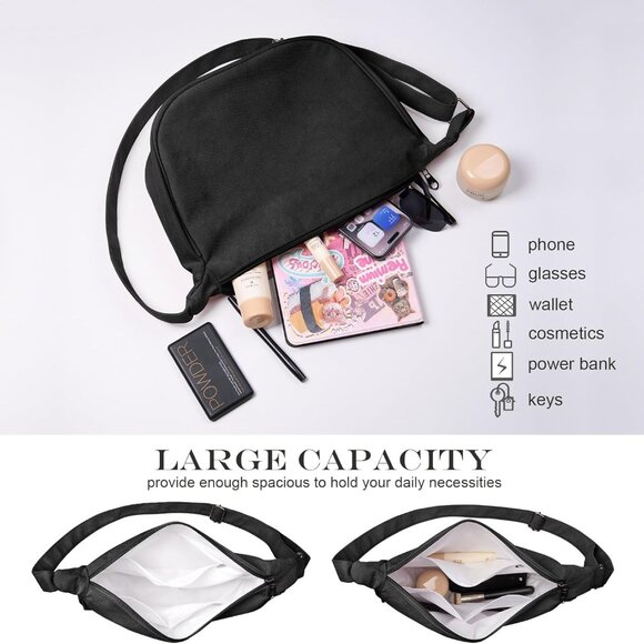 Fashionable Corduroy Crossbody Bag - Lightweight, Spacious & Versatile - Picture 3 of 7